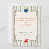 ベリースウィートブライダルシャワーワイルドベリー 招待状 (裏面)