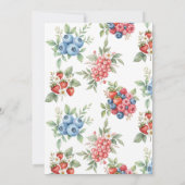 ベリースウィートブライダルシャワー 招待状 (裏面)