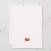 ベリースウィートベビーがベビーシャワーの途中にある 招待状 (裏面)