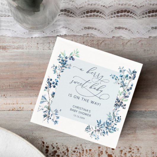 ベリースウィートベビーが赤ちゃんシャワーの途中にある スタンダードカクテルナプキン