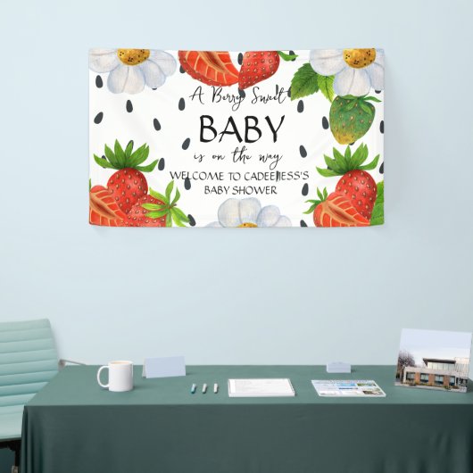 ベリースウィートベビーが途中ベビーシャワーのサイン 横断幕 (トレードショー)