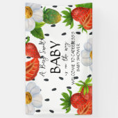 ベリースウィートベビーが途中ベビーシャワーのサイン 横断幕 (縦)