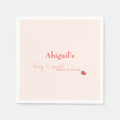 ベリースウィートベビーオンザウェイベビーシャワー スタンダードカクテルナプキン (正面)