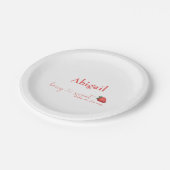 ベリースウィートベビーオンザウェイベビーシャワー ペーパープレート (アングル)