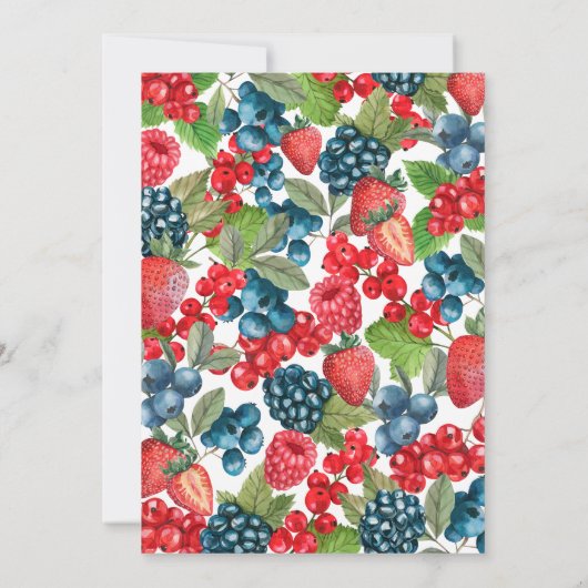 ベリースウィートベビーオンザウェイベビーシャワー 招待状 (裏面)