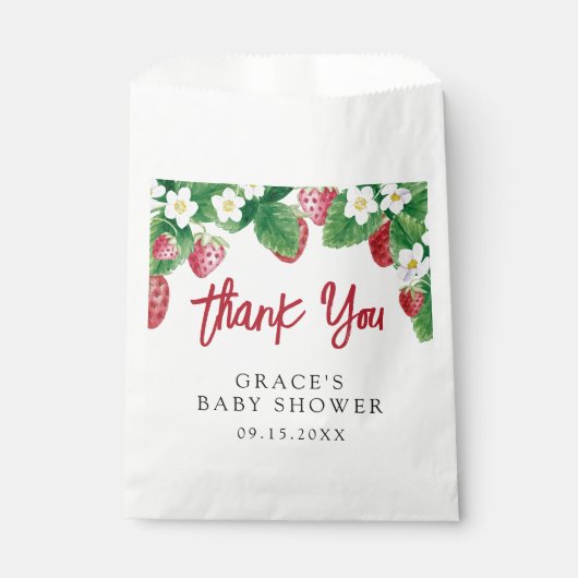 ベリースウィートベビーシャワーありがとう フェイバーバッグ (正面)