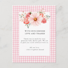 ベリースウィートベビーシャワーありがとう ポストカード