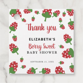 ベリースウィートベビーシャワーストロベリカスタムー フェイバータグ
