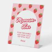 ベリースウィートベビーシャワーテーマモモモザバー 台座サイン (正面)