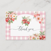 ベリースウィートベビーシャワーフラットサンキューバードラザーズ エンクロージャーカード (正面)