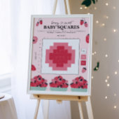 ベリースウィートベビーシャワーベッティングスクウェア記号 ポスター