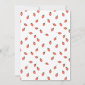 ベリースウィートワンストロベリー1st誕生日 招待状 (裏面)