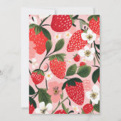 ベリースウィートワンファースト誕生日 招待状 (裏面)