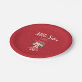 ベリースウィート紙プレート用小さな女の子パーティー ペーパープレート (アングル)