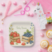 ベリースウィート素朴ベビーシャワー紙プレート ペーパープレート (パーティー)