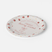 ベリースウィート誕生日イチゴ農家市場 ペーパープレート (アングル)