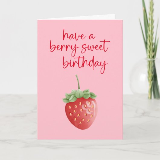 ベリースウィート誕生日カード カード (正面)