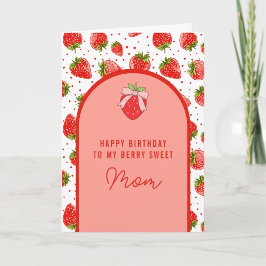 ベリースウィート誕生日カード サンキューカード (正面)