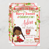 ベリースウィート誕生日招待状カード (正面/裏面)