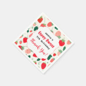 ベリースウィート誕生日招待状 スタンダードカクテルナプキン (角)