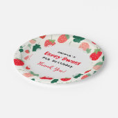 ベリースウィート誕生日招待状 ペーパープレート (アングル)