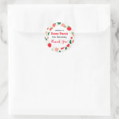 ベリースウィート誕生日招待状 ラウンドシール (バッグ)