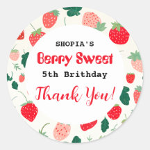 ベリースウィート誕生日招待状