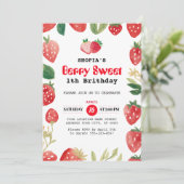 ベリースウィート誕生日招待状 招待状 (スタンド正面)