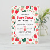 ベリースウィート誕生日招待状 招待状 (スタンド正面)