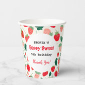 ベリースウィート誕生日招待状 紙コップ (正面)
