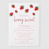 ベリースウィート誕生日 ベラム紙招待状 (正面)