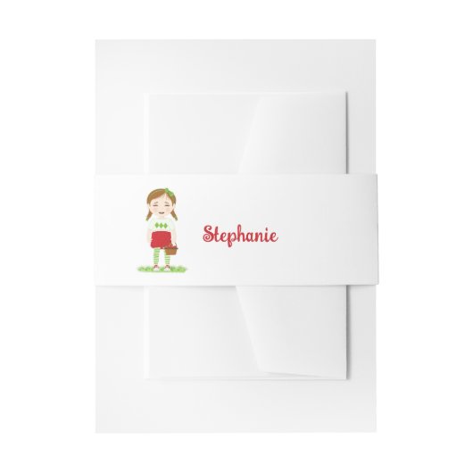 ベリースウィート誕生日 招待状ベリーバンド (正面例)