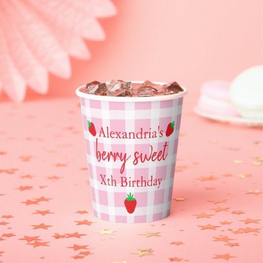 ベリースウィート誕生日 紙コップ (インサイチュ)