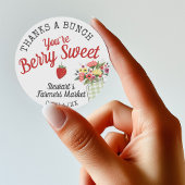 ベリースウィート農家市場男の赤ちゃんシャワーフェイバー ラウンドシール