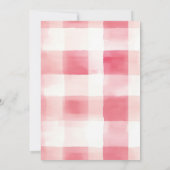 ベリースウィート1かわいい女の子イチゴ1st誕生日 招待状 (裏面)