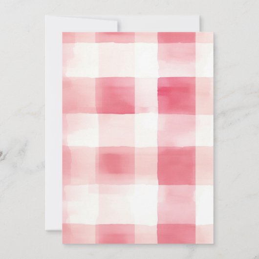 ベリースウィート1かわいい女の子イチゴ1st誕生日 招待状 (裏面)