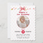 ベリースウィート1st誕生日招待状 招待状 (裏面)