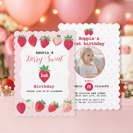 ベリースウィート1st誕生日招待状 招待状