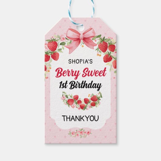 ベリースウィート1st誕生日 ギフトタグ (正面)