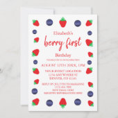 ベリースウィート1st誕生日 招待状 (正面)