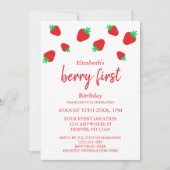 ベリースウィート1st誕生日 招待状 (正面)