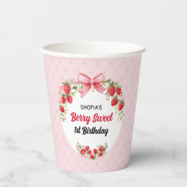 ベリースウィート1st誕生日 紙コップ