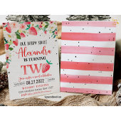 ベリースウィート2nd誕生日招待状ストロベリービール 招待状