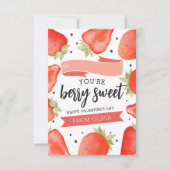 ベリースウィート |教室バレンタインデーのカード 招待状 (正面)