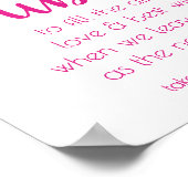 ベリースクリプト |バブル送信結婚式の引き出物記号 ポスター (角)