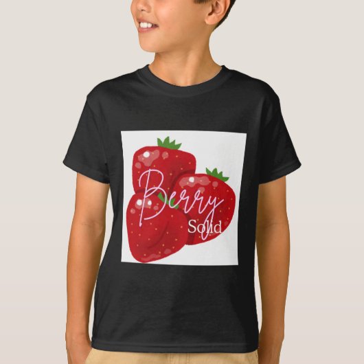 ベリーステッ無地のカー Tシャツ (正面)