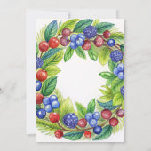 ベリーストロベリースイートベビーシャワー サンキューカード (裏面)