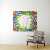 ベリーストロベリースイートベビーシャワー タペストリー (インサイチュ(横))