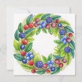 ベリーストロベリースイートベビーシャワー 招待状 (裏面)