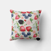 ベリーストロベリーフラワーズバースデーパーティー クッション (裏面)